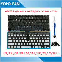 New Laptop Keyboard With Backlight Screw Tool For Air 13" A1369 A1466 US UK Spain French Sweden Hungary 2011-2017