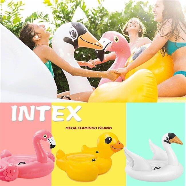 สินค้าขายดี-แพยูนิคอร์น-แบรนด์-intex-สีขาวชมพูสุดน่ารัก-เด็กขึ้นนั่งได้-ของเล่นสระน้ำ-ปาร์ตี้สระน้ำ-แพเป็ด-แพยาง-แพเป่าลม-เรือยาง