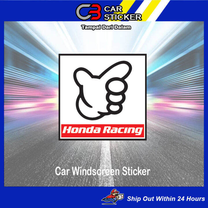 Honda Racing Car Windscreen Sticker / cs855 | Lazada