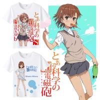 to High quality mens clothing certain scientific Railgun anime T-shirts Misaka - a series of specific short shirts