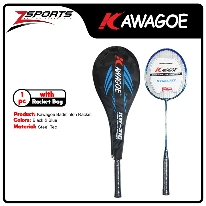 Kawagoe KW-316 Isodynamic Badminton Racket Steel Tec Slim Frame x 1 pc ...