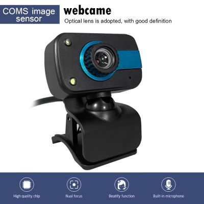 ZZOOI 2022 Webcam 480P USB Camera with Microphone Web Cam for Laptop Desktop Video Calling for Youtube Recording Video Conference Work