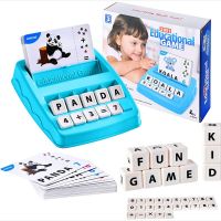、‘、。； 2023 Kids Letter Matching Games Machine Educational Toys Learning Spelling Reading English Montessori Toys For Children Gift