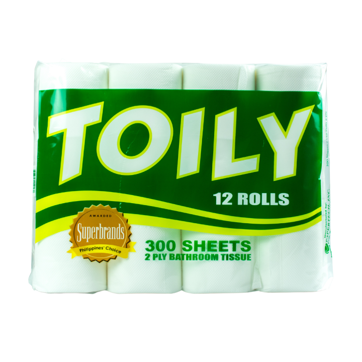 Toily Bathroom Tissue 2ply 300 Sheets X 12 Rolls Lazada Ph 