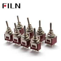 ON-ON ON-OFF-ON DTS-3202 DTS-3203 DTS-6202 DTS-6203 2A 250V Brown color mini M6 Toggle Switch