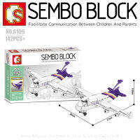 บล็อกตัวต่อเครื่องบินไทย SEMBO BLOCK 6109 จำนวน 142 ชิ้น