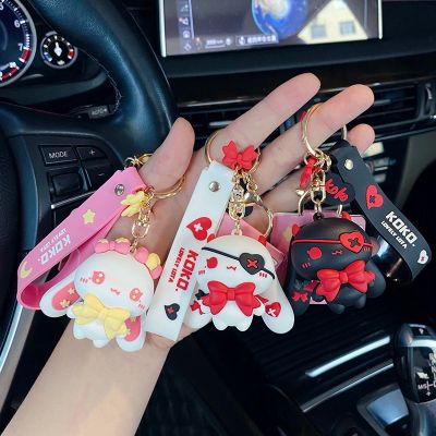 Cartoon Star Moon Rabbit Keychain Trendy Fashion Car Key Ring Pendant Women Girl Cute Backpack Charm Key Chains