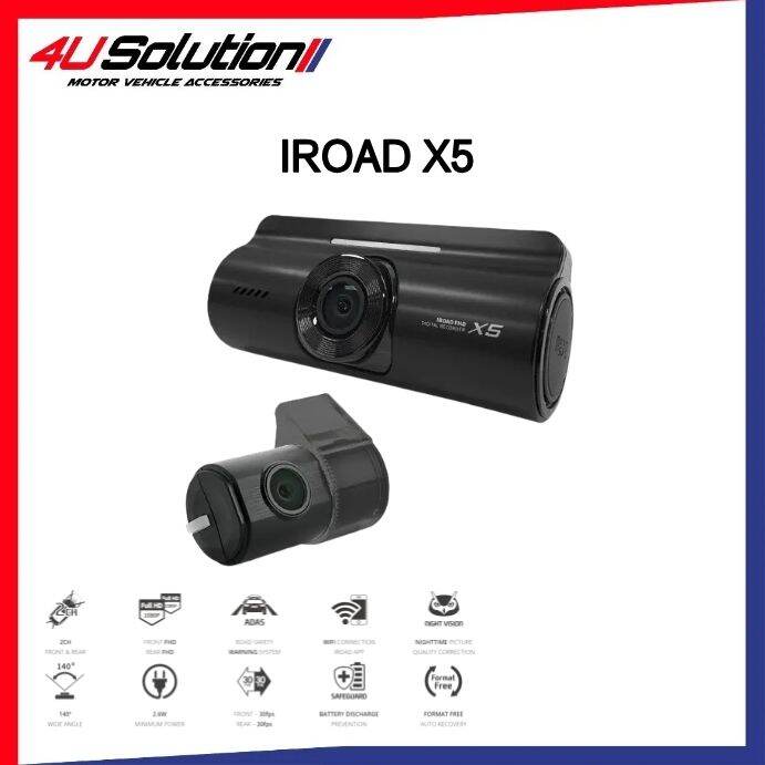 iroad dash cam x5