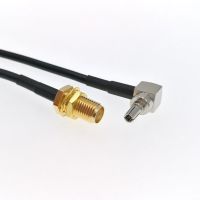 CRC9 Male Plug Right Angle To SMA Female Jack RG174 RF Pigtail Cable For 3G 4G Router Modem 20cm 8