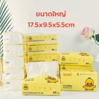 ทิชชู่เป็ด 1แพ็ค (5ห่อ) ขนาดใหญ่ 17.5x9.5x5.5cm กระดาษทิชชู่ กระดาษเช็คหน้า เหนียวนุ่ม อ่อนโยน