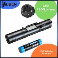 Wuben L50 ไฟฉาย Led 5 โหมด แบบพกพา ชาร์จไฟได้