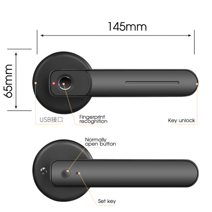 smart-lock-ลูกบิดประตู-กุญแจล็อคประตู-กลอนประตูไฟฟ้า-กุญแจสแกนนิ้ว-กลอนประตูไฟฟ้า-กลอนล็อคประตู-ลูกบิดประตู-digital-สแกนลายนิ้วมือ-รหัสผ่าน-คีย์เครื่องกล