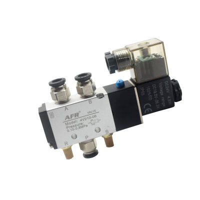 Pneumatic Electric Solenoid Valve 5 Way 2 Position Control Air Gas Magnetic Valve 4V210-08 12V 24V 220V Coil Volt