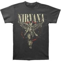 2023ใหม่ผ้าฝ้ายลำลองเสื้อยืดชาย Ill Rock Merch Nirvana Galaxy In Utero Cotton Cool ตลก Tee