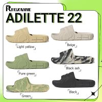 ǎ Originals Adilette 22 "Light yellow" "black" "Pure green""beige""Black ash"Unisex รองเท้าแตะ