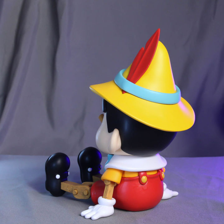 หุ่นอะนิเมะ18cm-รูปปั้นเครยอนชินจังพิน็อกคิโอหุ่นพีวีซีตุ๊กตาโมเดลของขวัญตกแต่งบนโต๊ะของเล่น