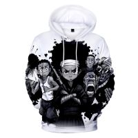 The Boondocks-Sudadera con capucha 3D para hombre y mujer, ropa de calle de gran tamaño Harajuku, chaqueta de manga larga