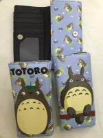 MY เพื่อนบ้าน TOTORO กระเป๋าสตางค์ตกแต่งซิปยาวกระเป๋าสตางค์สำหรับทั้งหญิงและชายการ์ตูนกระเป๋าคลัทช์ PU หลายช่องเสียบบัตรของขวัญ0000