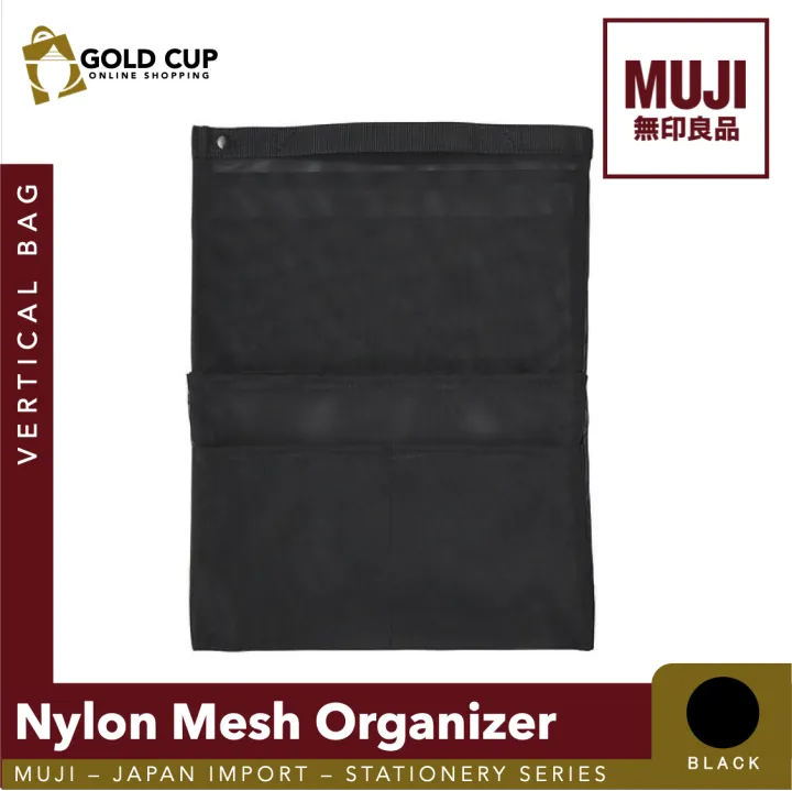 MUJI Vertical Nylon Mesh Bag Organizer Black (Office Items) Lazada PH