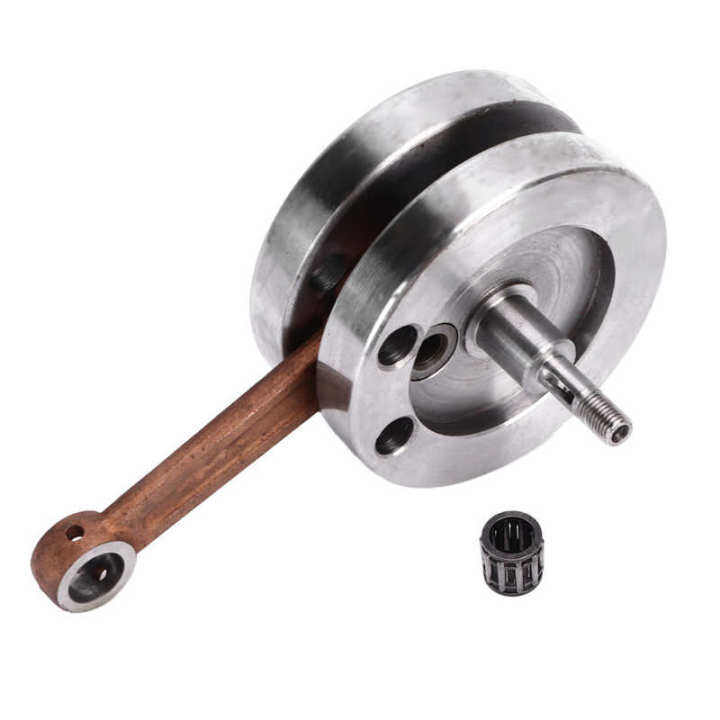 Crankshaft Crank Pin Bearing Set Crankshaft Assembly Steel Alloy for 80cc 2 Stroke Engine