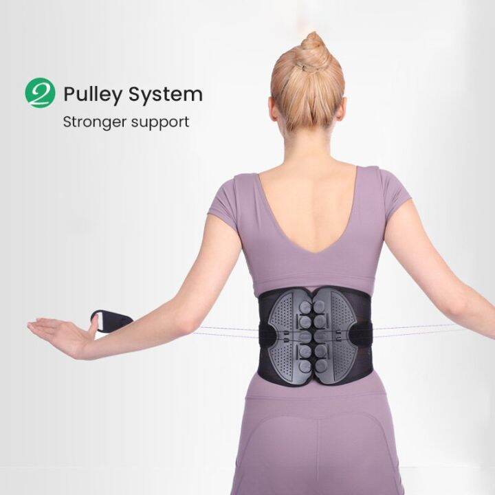 waist-belt-lumbar-support-back-waist-support-brace-corset-men-women-spine-decompression-waist-trainer-brace-back-pain-relief