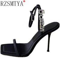 Women Sandals Shoes High Heels Leather Peep Toes Buckle Strap Woman Party 2021 Spring Summer Fashion New Arrival