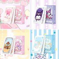 Cute Kawaii Cartoon Sanrioed My Melody Cinnamoroll Kuromi Hellokitty Kirby Playing Cards Game Collection Cards Gift Toys