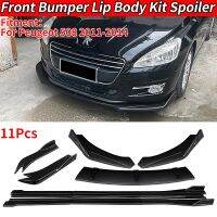 For Peugeot 508 2011-2014 Car Anti-Collision Front Bumper Splitters Lip Body Kit Spoiler Side Skirts Extensions Rear Wrap Angle