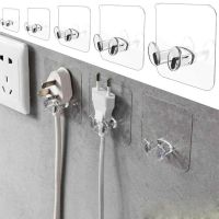 ♦ 5/10 Pcs Wall Storage Hook Punch-free Power Plug Socket Holder Kitchen Stealth Hook Wall Adhesive Hanger Bathroom Accessories