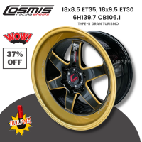 ล้อแม็กขอบ 18 กว้าง 8.5 ET+35, 18x9.5 ET+30 6รูx139.7 ?  Cosmis รุ่น TYPE-R GRAN TURISMO ?(ราคาต่อ1วง)? ขายยกชุด4วง  รับประกันโครงสร้าง6ปี ส่งฟรี