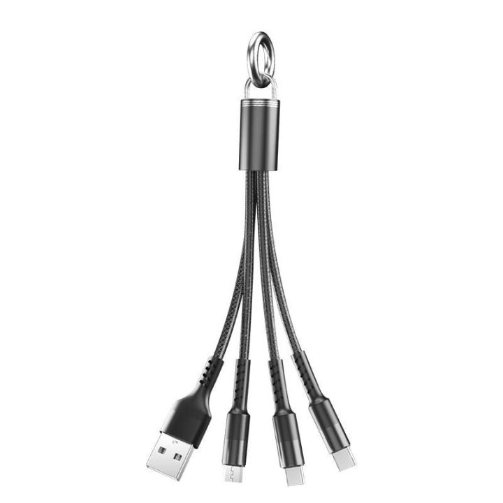 5a-3-in-1-fast-charging-cable-micro-usb-และ-type-keychain-transmission-for-data-mobile-tablets-phone-short-design-c