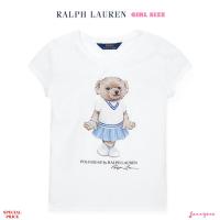 RALPH LAUREN CRICKET BEAR COTTON T-SHIRT (GIRLS SIZE 7-16 YEARS)