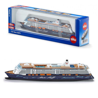 【Genuine original�� Siku 1720 1723 1724 1726 Diecast Metal Toy Model 1:1400 Scale Aida Mein Schiff 3 Luxury Cruise Civil Ship Collection ของขวัญเด็ก