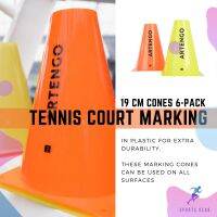 ARTENGO กรวย เครื่องหมายสนามเทนนิส 19 ซม. แพ็ค 6 อัน ( 19 cm Tennis Court Marking Cones 6-Pack ) ไม้เทนนิส Tennis Rackets ลูกเทนนิส Tennis Balls เทนนิส