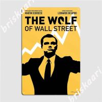 Wolf of Wall Street ยังคงดำเนินต่อไป โลหะโลโก้ผนังถ้ำคลับบาร์ออกแบบผนังตกแต่งดีบุกโลโก้โปสเตอร์ 20 * 30 ซม