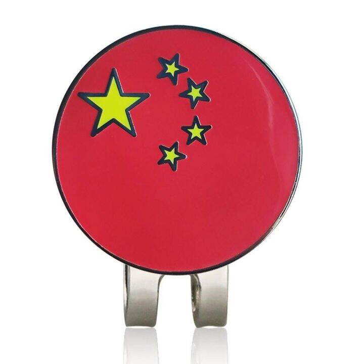 golf-red-flag-cap-clip-flag-mark-ball-cap-accessories-golf-mark-clip-five-star-fan-supplies-free-shipping