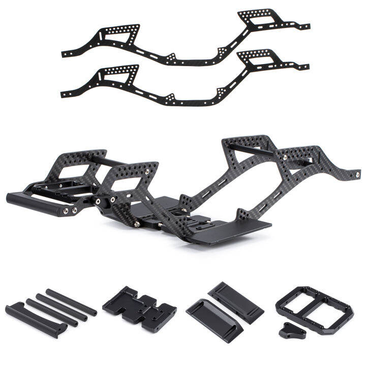 HooCrawler Carbon Fiber LCG Chassis Kit for 110 RC Crawler SCX10 II