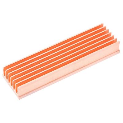 M.2 Heatsink Pure Copper NVMe M2 2280 SSD DIY 7 Fins Cooler with Thermal Pad for Desk Computer(2 Pcs)
