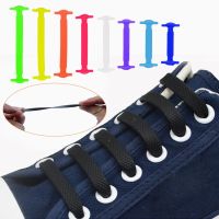 12-16pcs/Set Large Silicone Elastic Shoelaces Special No Tie Shoelace Lacing Kids Adult Sneakers Quick Shoe Lace