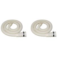 Washing Machine Drain Hose 2-Piece Set, Drainage Pipe Extension Kit Fit All Drain Hose ,with 1 Hose Clamp