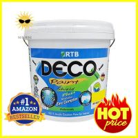 สีน้ำทาภายใน RTB DECO SHIELD PLUS+ BASE C ด้าน 2.5 แกลอนWATER-BASED INTERIOR PAINT RTB DECO SHIELD PLUS+ BASE C MATT 2.5GAL **ลดราคาจัดหนัก **