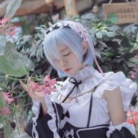 MAHIN Bow Party Isekai Seikatsu Rem ชีวิตใหม่ในโลกที่แตกต่าง Kara Hajimeru ชุดแม่บ้าน Re: Zero Cosplay Tuxedo การแต่งตัวสไตล์ฮาโลวีนอะนิเมะชุดคอสเพลย์