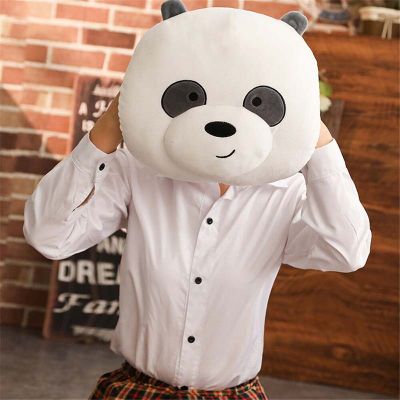 We Bears Bare Ice Bear Panda Plush Toys Cute Stuffed Doll Soft Gifts Pillow