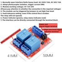 โมดูลรีเลย์2ช่องสัญญาณ1ชิ้น5v12v24v โมดูลแยกอุปกรณ์เชื่อมต่อสัญญาณเอาต์พุตโมดูลเอาต์พุตทริกเกอร์ระดับสูง/ต่ำแบบ Diy