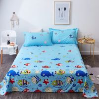Floral Print Flat Sheet For Children Adults Single Double Bed Cotton Flat Bedsheets (No Pillowcase) XF716-29