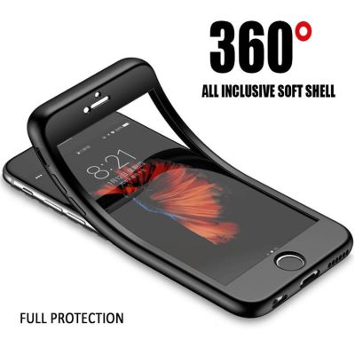 360เต็มรูปแบบเคสโทรศัพท์หรูสำหรับ iPhone X XR 8 7 Plus 6 6S 5 5S SE เคสซิลิโคนแบบนิ่ม