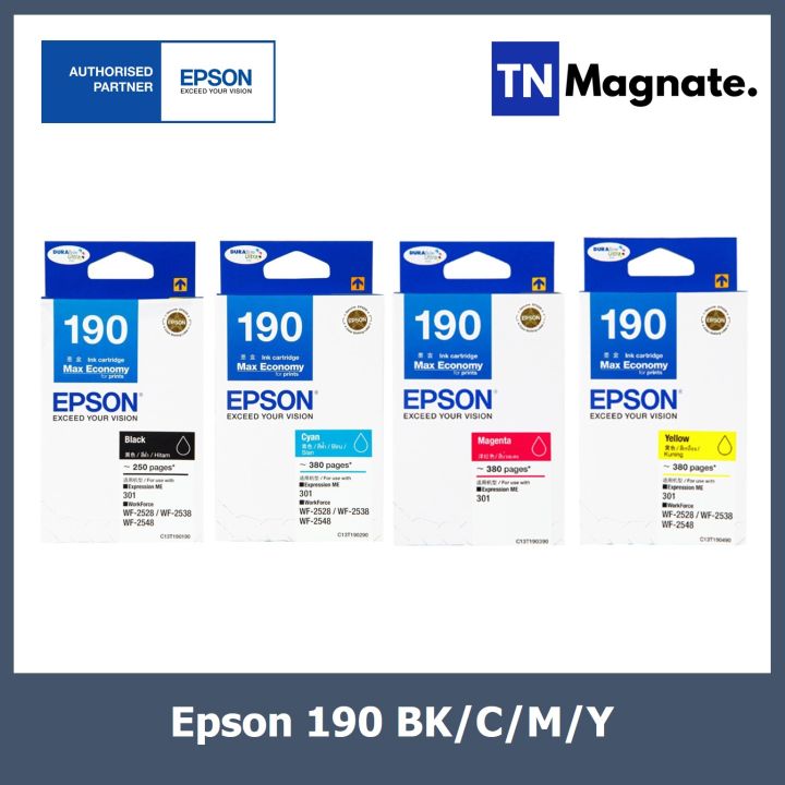 หมึกพิมพ์-epson-190-bk-c-m-y-เลือกสี