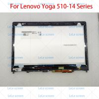 14นิ้วสำหรับ Lenovo โยคะ510-14 14AST 14ISK 80S 80Vb โยคะ510-14Ikb หน้าจอสัมผัสแอลซีดีดีจิไทเซอร์แผงประกอบ FHD 1920*1080