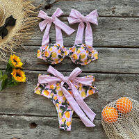 Pihu-1Swimsuit ทองหญิงอาบน้ำบราซิลผู้หญิงชุดว่ายน้ำ Biquini สูทเซ็กซี่ขึ้นบิกินี่กด Mujer แข็ง2023ใหม่บิกินี่ด้านล่าง Setd48-58