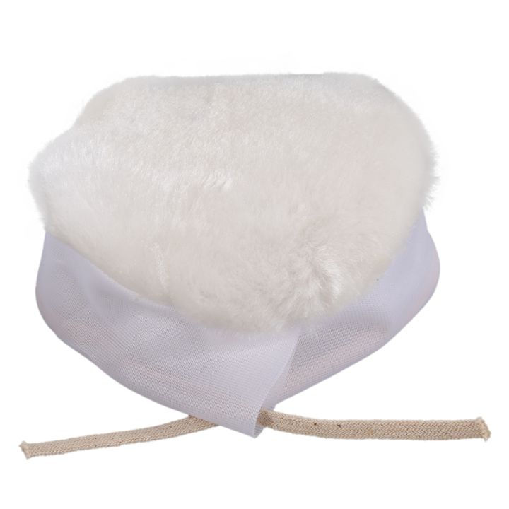 5pcs-polisher-buffer-kit-soft-wool-bonnet-pad-white-6-inch